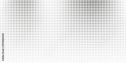 Halftone gradient. Dotted gradient, smooth dots spraying and halftones dot background seamless horizontal geometric pattern vector template set eps 10
