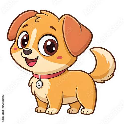 Wallpaper Mural Cartoon Dog Sticker. PNG.	
 Torontodigital.ca