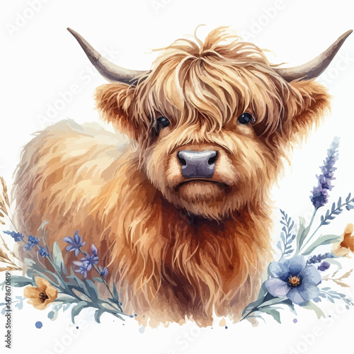 Scottish highland cow 