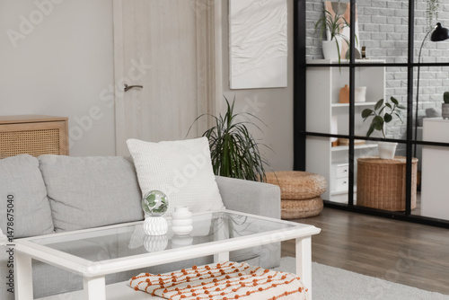 Modern living room interior...