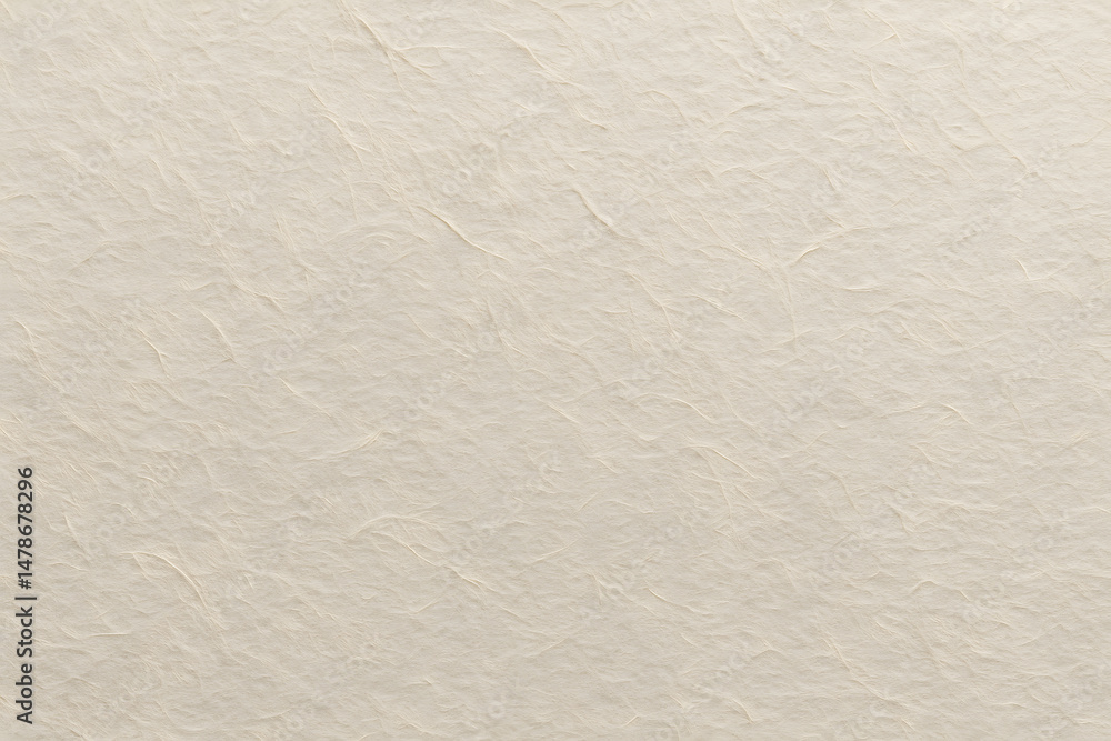 Fototapeta premium Japanese Paper Texture Background – Beige Washi Pattern 2