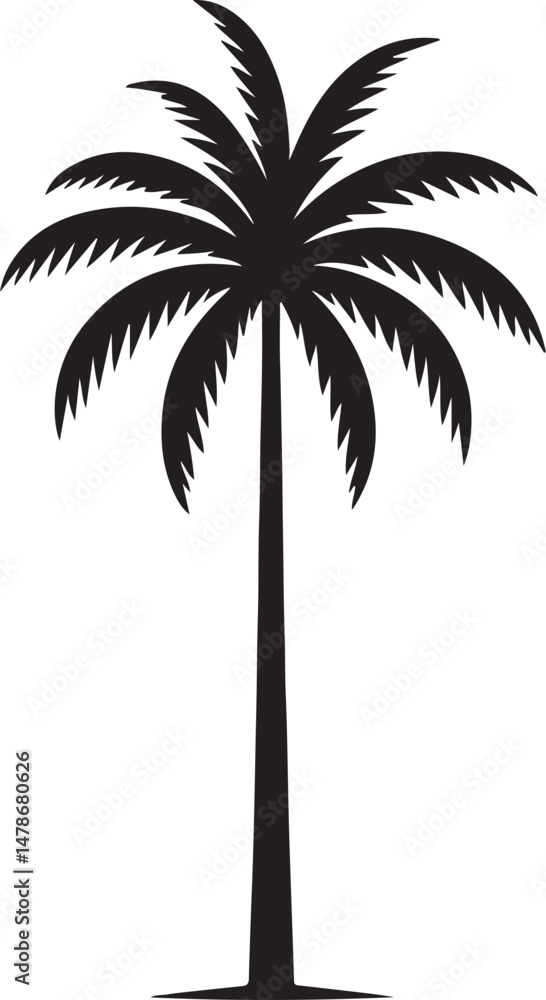 Obraz premium Palm tree Silhouette 