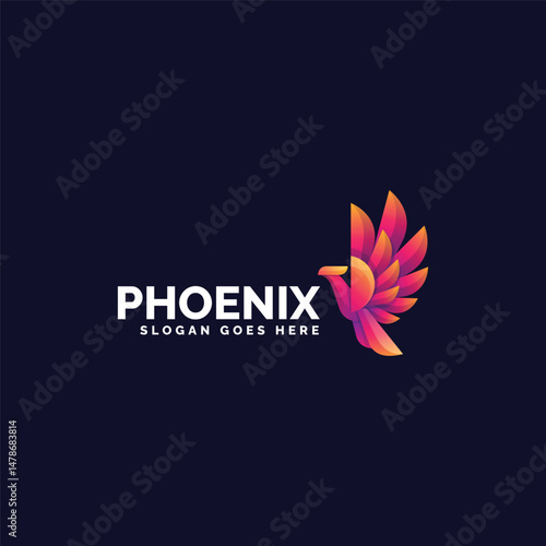 Phoenix Colorful Logo Design Template