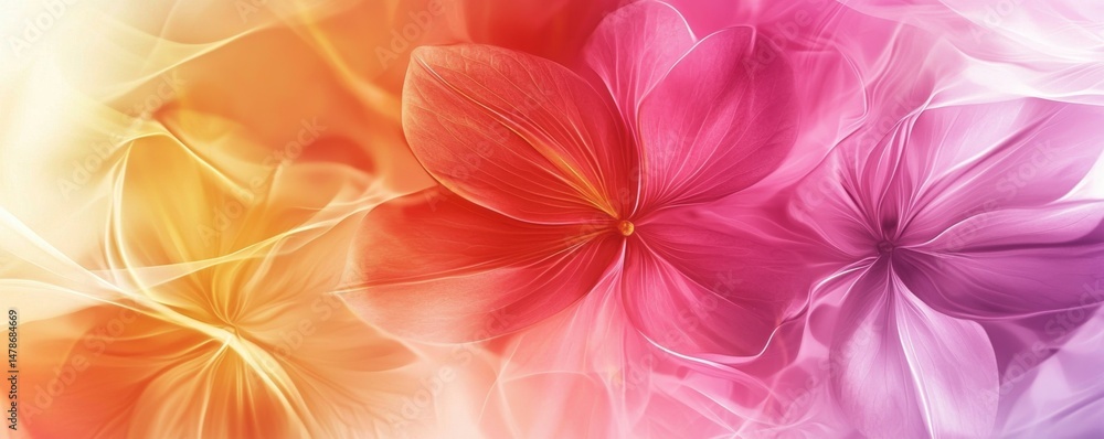 Vibrant and Abstract Floral Background Vibrant and Abstract Floral Background