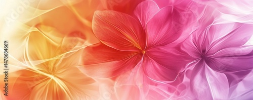 Vibrant and Abstract Floral Background