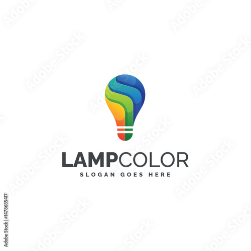 Lampcolor Colorful Logo Design Template