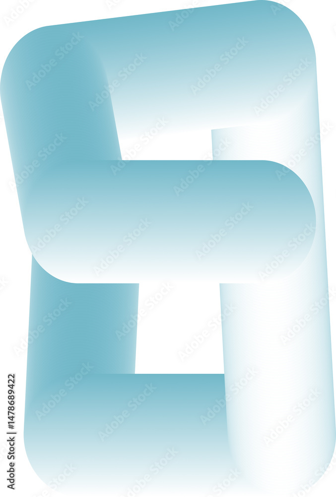 Fototapeta premium 3d number 8