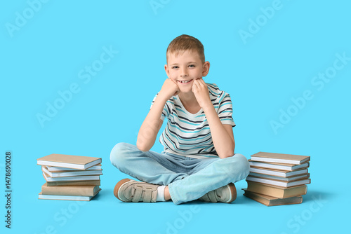 Cute little boy with stacks...