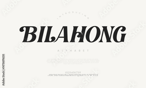 Bold serif font with retro elegance, ideal for vintage logos, packaging, and editorial headlines