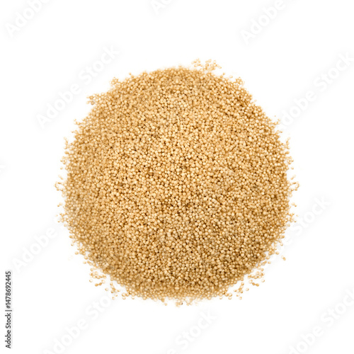flat lay pile of amaranth seed grain whole isolated on white background cutout