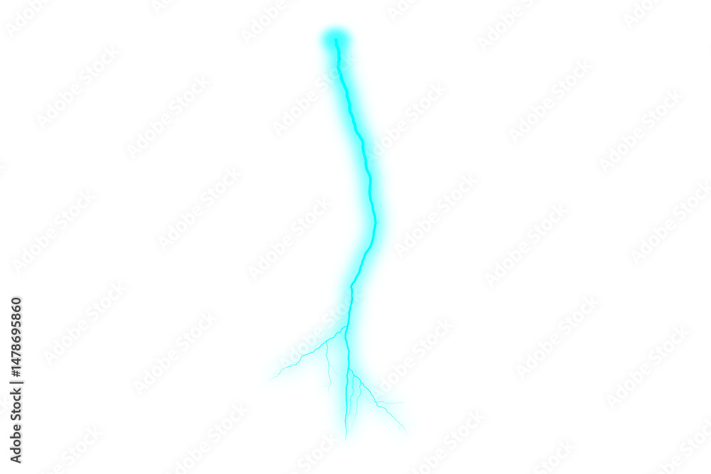 Obraz premium Electric Power Lightning Transparent Image