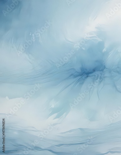 Abstract light blue watercolor, calming ocean vibe, soft textured brushstrokes ,  blue,  peaceful,  background