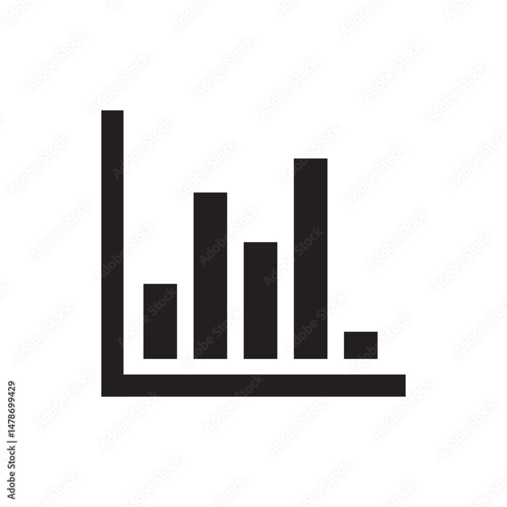 business graph chart icon business graph chart icon