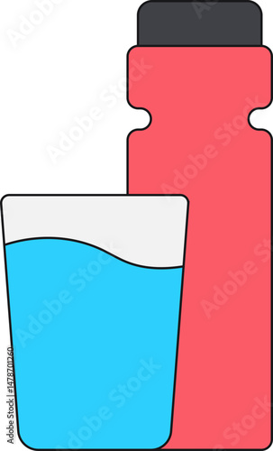 Cute Lunchtime Brush Style Icon