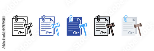 Summons Multi Style Icon Set