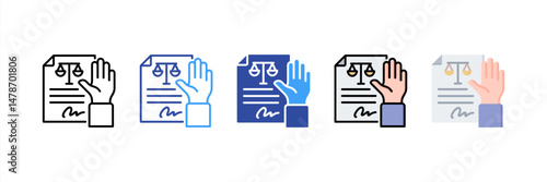 Deposition Multi Style Icon Set