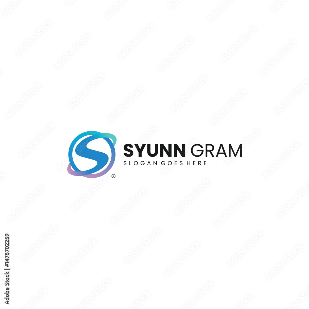 Gradient Modern Letter Logo Design Gradient Modern Letter Logo Design