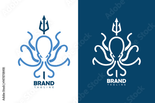 Kraken with trident