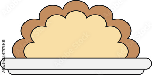 Cute Lunchtime Brush Style Icon