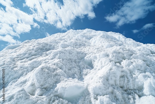 Wallpaper Mural Massive snow pile under a vibrant sky Torontodigital.ca