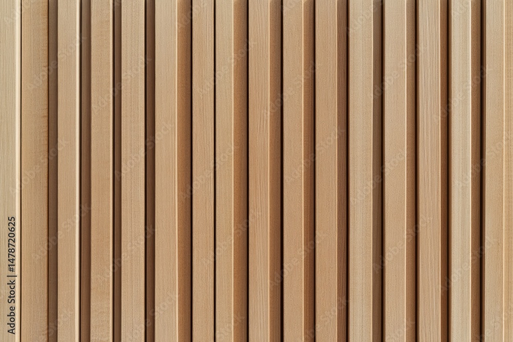 Naklejka premium Light beige wooden vertical slats