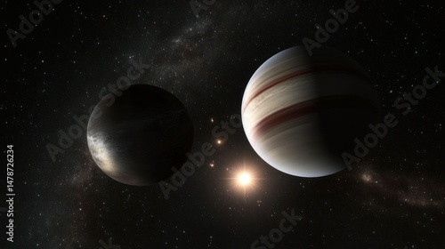 Two exoplanets orbit a distant star