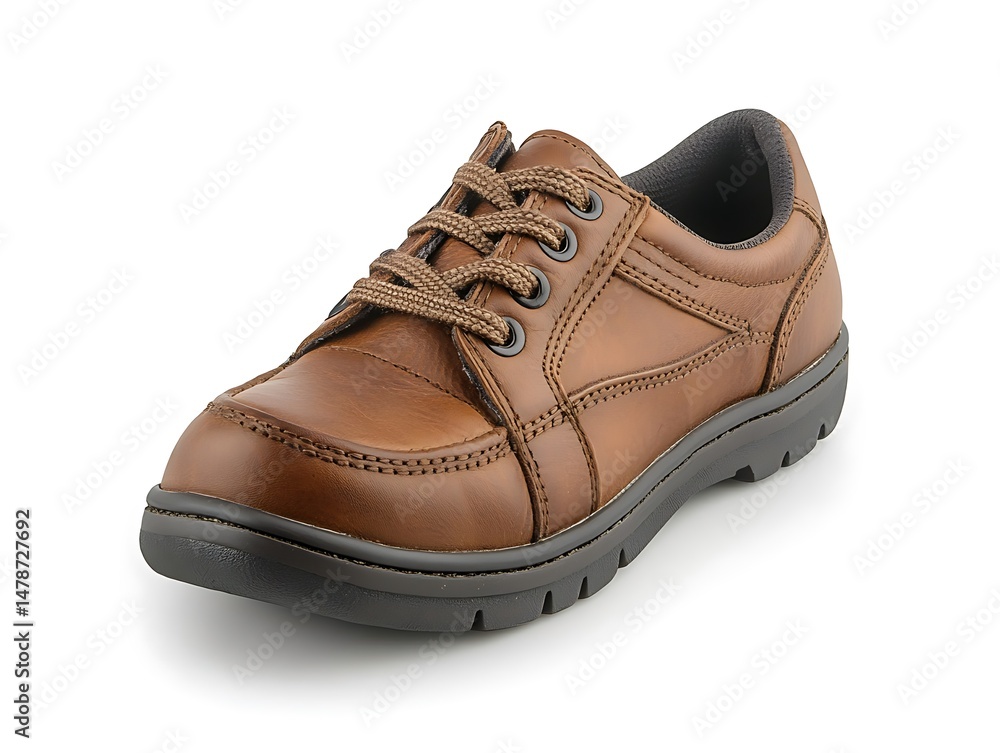 Brown leather shoe Brown leather shoe