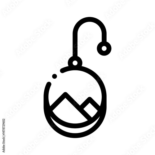 keyring line icon