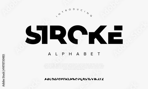 Bold experimental font with geometric angles, perfect for logos, posters, and urban tech design