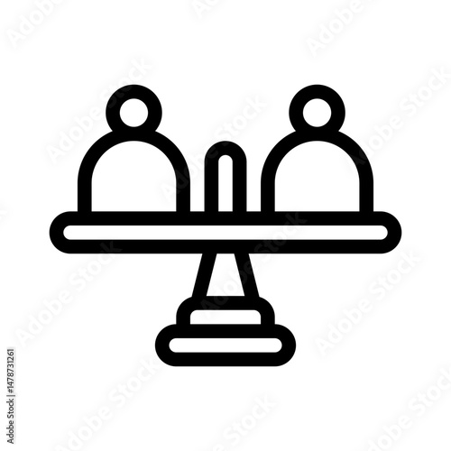 equal opportunity line icon
