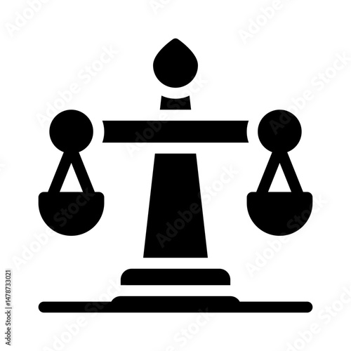 justice glyph icon
