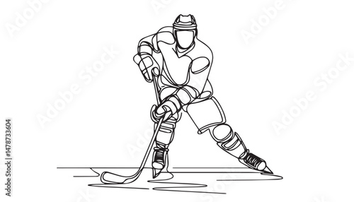 Continuous one single minimal line drawing .................