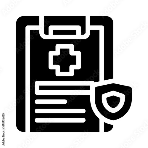 prescription glyph icon