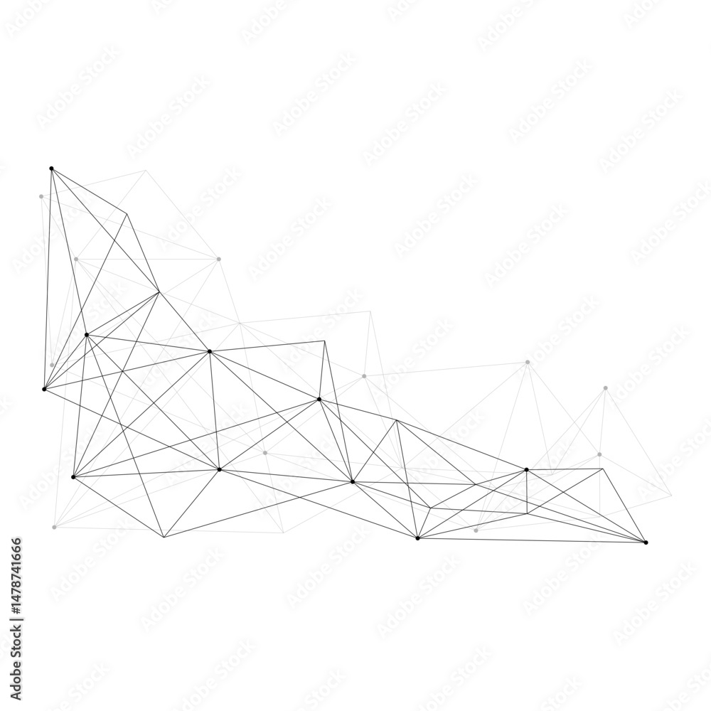 futuristic network connection for technology design element futuristic network connection for technology design element