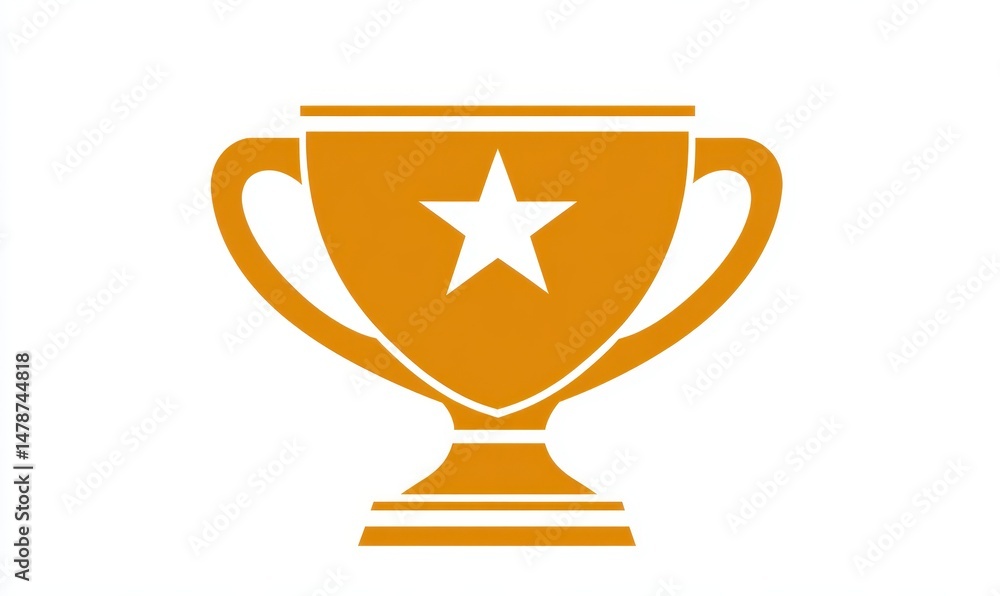 Gold trophy with star (1) Gold trophy with star (1)