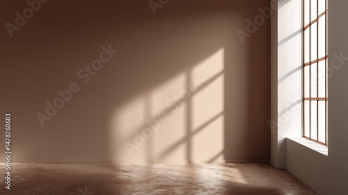 Wallpaper Mural Empty room with warm sunlight Torontodigital.ca