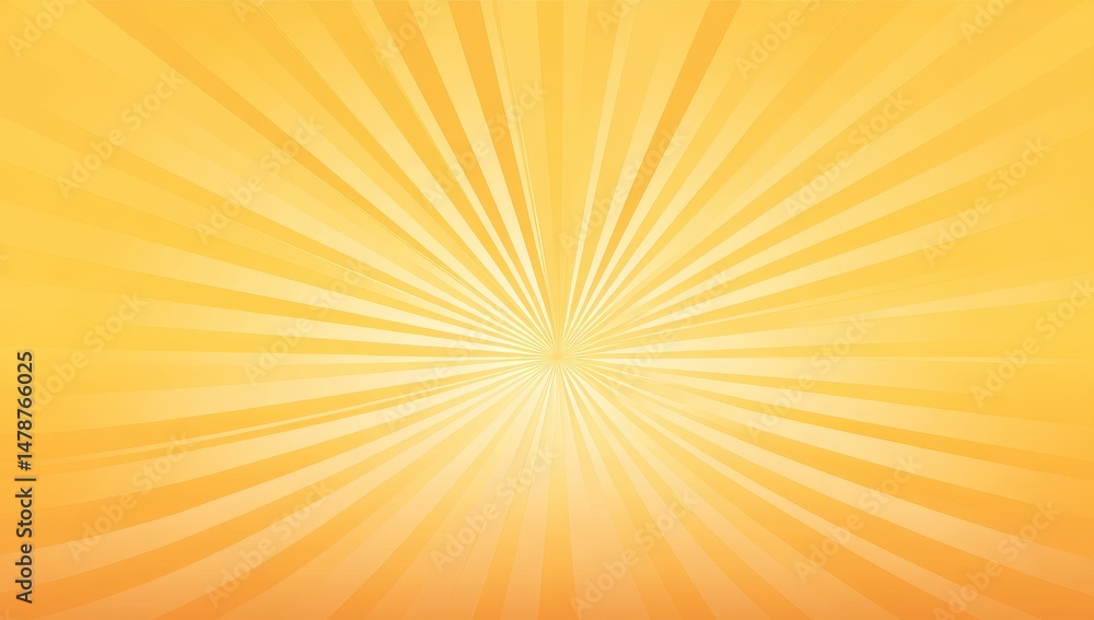 Obraz premium Radiant yellow sunburst backdrop design.