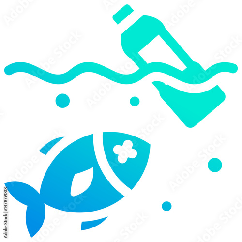 Ocean Pollution Icon