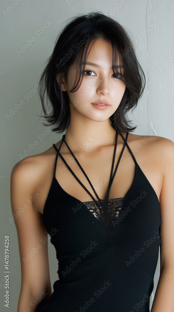 Fototapeta premium 女性、プール、夏、ビキニ、美しさ、水泳