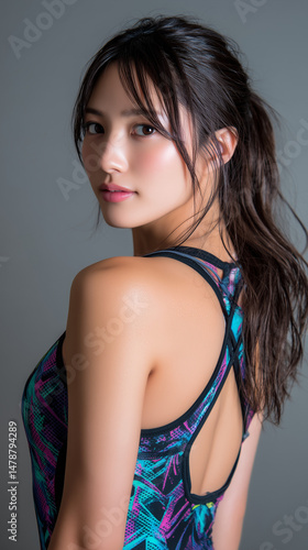 Wallpaper Mural 女性、プール、夏、ビキニ、美しさ、水泳 Torontodigital.ca