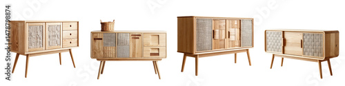 Modern wooden furniture set featuring sleek designs, clean lines, and natural wood textures, perfect for contemporary living spaces and interior decor inspiration.