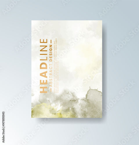 Cards with watercolor background. Design for your cover, date, postcard, banner, logo.