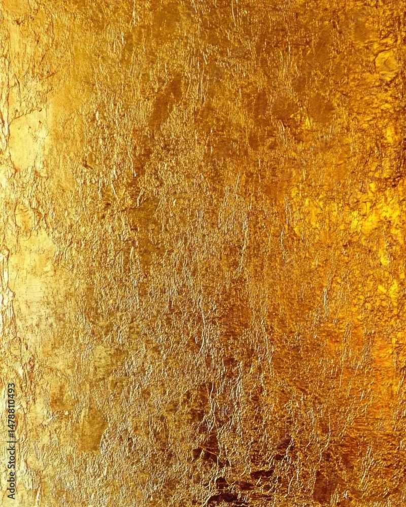 Fototapeta premium Golden texture close up shot showing detail and depth for background use in design and art projects studio
