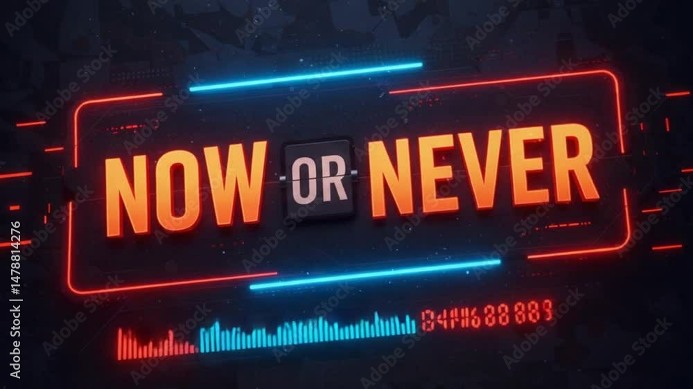 Urgent Typography Motion ‘NOW OR NEVER’ Urgent Typography Motion ‘NOW OR NEVER’