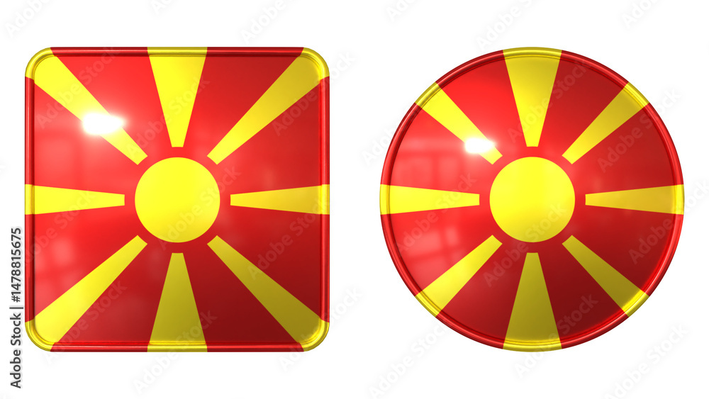 North Macedonia Flag Icon North Macedonia Flag Icon
