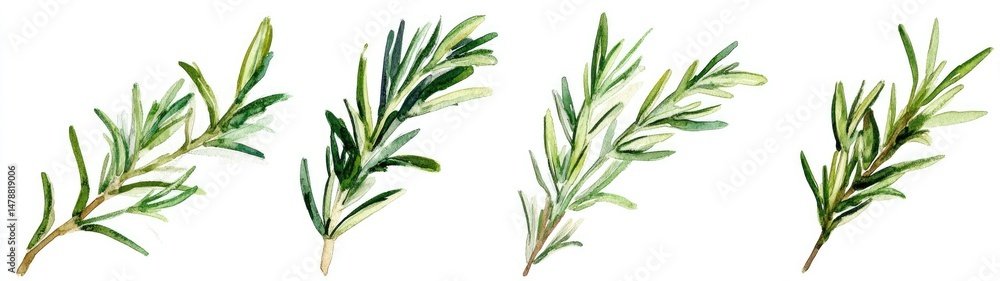 Fototapeta premium Fresh Rosemary Sprigs (5)