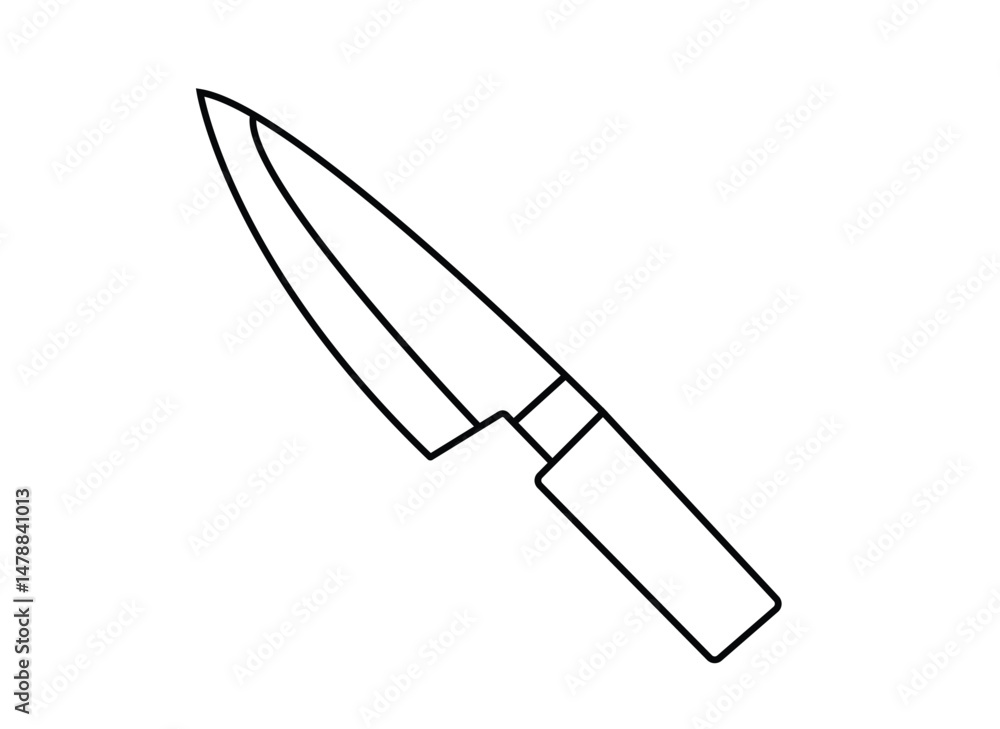 Obraz premium knife isolated on white background