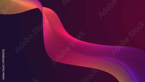 Colorful Wave Gradient Background 
