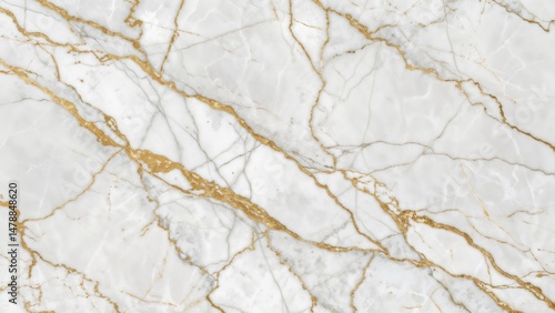 Classic White Marble with Golden Veins and Elegant Texture