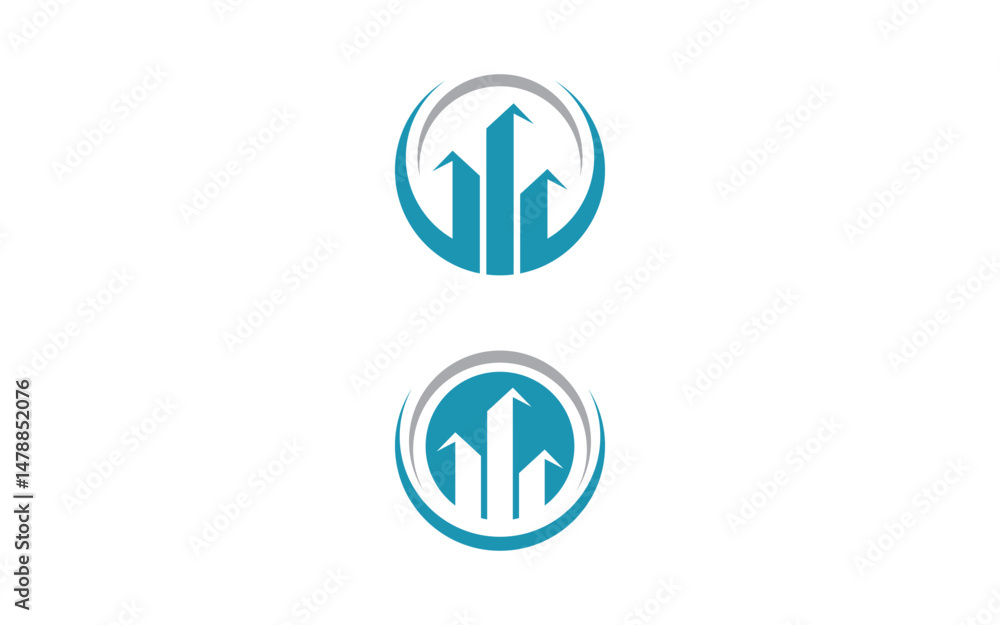 Home industrial Property concept icon logo template v.7 Home industrial Property concept icon logo template v.7